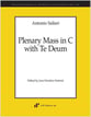 Plenary Mass in C with Te Deum Study Scores sheet music cover